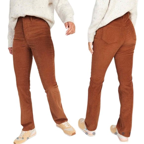 NWT Old Navy Extra High-Waisted Kicker Corduroy Boot-Cut Pants for Women - Picture 4 of 7